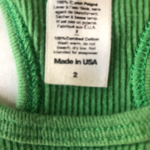 Beasty baby brand green tank top - Picture 4 of 4